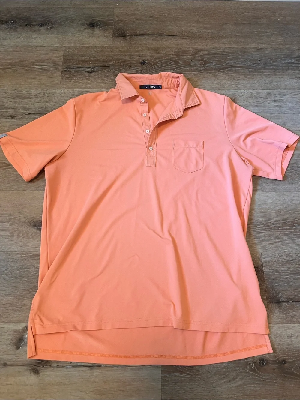 RL Ralph Lauren XL Men's Pocket Polo Shirt - Peach